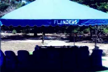 Blue4 setup at Riley Flanders' Burial Service