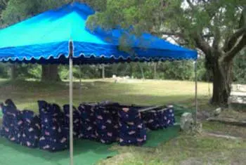 Patriotic3 setup at Riley Flanders' Burial Service